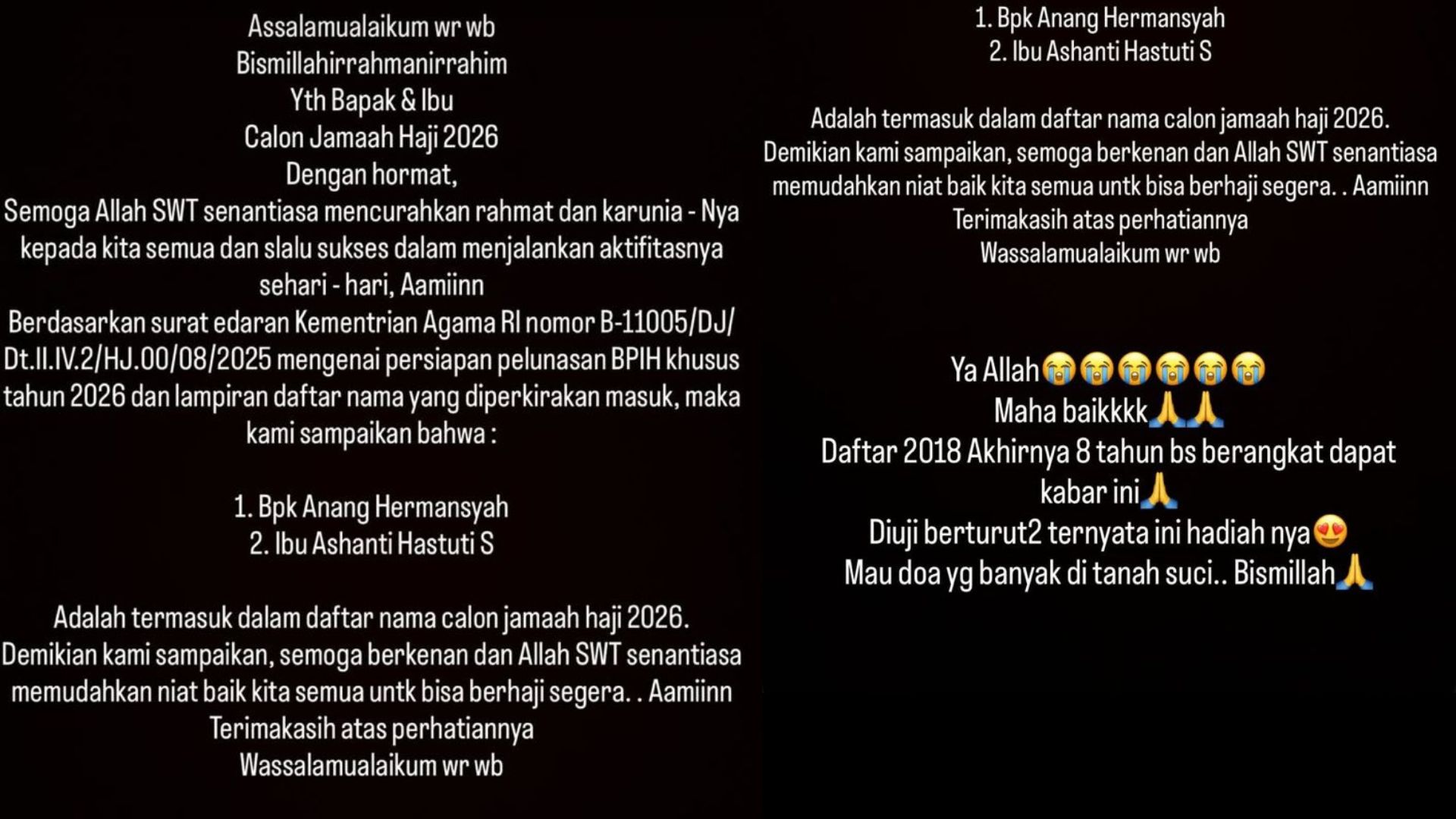 Ashanty Bersyukur Bisa Naik Haji Tahun Depan (instagram) 